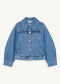 Villies Organic Cotton Denim Jacket Mid Denim Blue