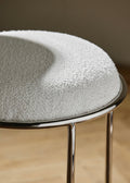 Komati Stool Chrome & White