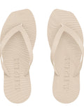 Tapered Platform Flip Flop Eggnog