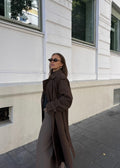 Caia Suede Coat Brown