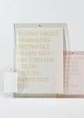 Frameless B2 Rectangle Yellow