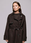 Thale Wool Coat Dark Brown