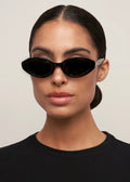 Ivy Solbrille Black & Smoke