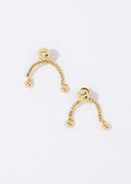 Tiny Solar Studs Earrings Gold
