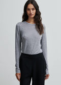 Matima O-Neck Tee Grey Melange