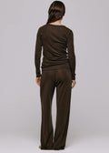 Ninni Wool Pant Charcoal Brown