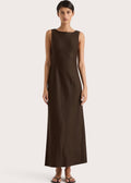 Lydie Maxi Dress Coffee