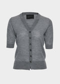 Daisy Merino Cardigan Dk. Grey
