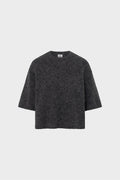 Madina Short Sleeve Knit Blackish Melange