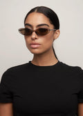 Lulu Solbrille Olive & Brown