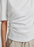 Ulina Drape Tee White