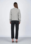 Fuzzy Cardigan Light Grey