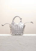 Misu Mini Silver Crossbody Bag