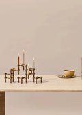 Stoff Nagel Lysestake Bronzed Brass