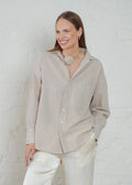 Rocha Striped Linen Beige & Off-white