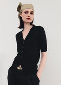 Daisy Merino Cardigan Black