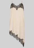 Lacia Contrast Mini Dress Cream & Black
