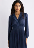 Alisson Solid Dress Navy