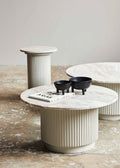 Erie Cafe Table | Ivory Nature Marble Tabletop