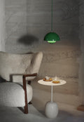 Wulff Lounge Chair & Puff | Sheepskin Moonlight | Valnøtt
