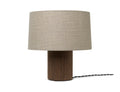 Post Bordlampe Lampefot Walnut