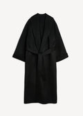 Trullem Black Wool Coat