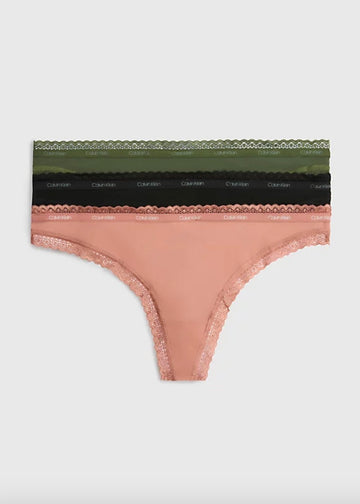 Thong 3pk | Thyme, Ash Rose, Black