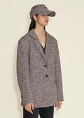 Emi Herrinbone Blazer Brown Mix