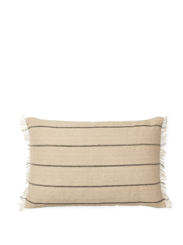 Calm Cushion Cover - Rectangular- Camel/Black