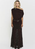 Akasha Lace Skirt Mocha Brown