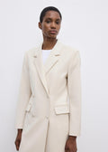 Long Blazer Light Sand Beige