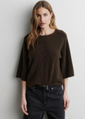 Gabby Knit SS O-Neck Demitasse