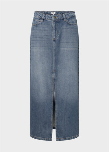 Hattie Rigid Denim Skirt | Blue Wash