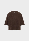 Madina Short Sleeve Knit Mocha Brown