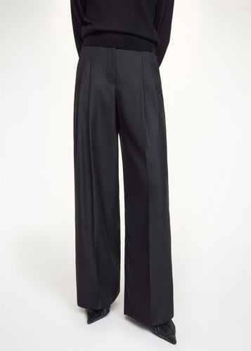 Cymbaria High-Waist Trousers Black