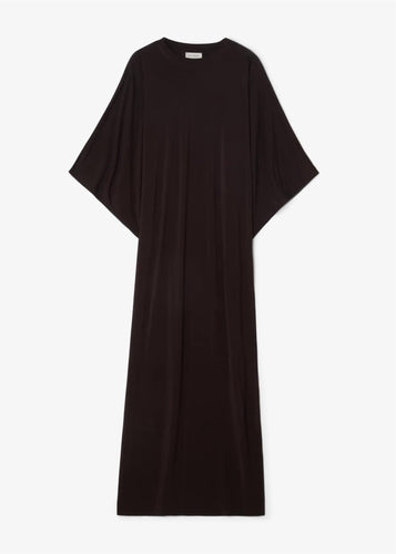 Jersey Kimono Dress Chocolate Brown