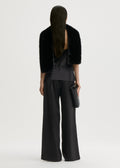 Louis Wide-leg Trousers Black