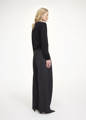 Cymbaria High-Waist Trousers Black