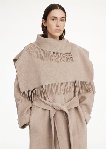 Turtlo Wool Scarf Grey Brown Melange