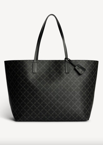 Abigail Printed Tote Bag Charcoal