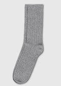 Cashmere Sokker Grey Melange