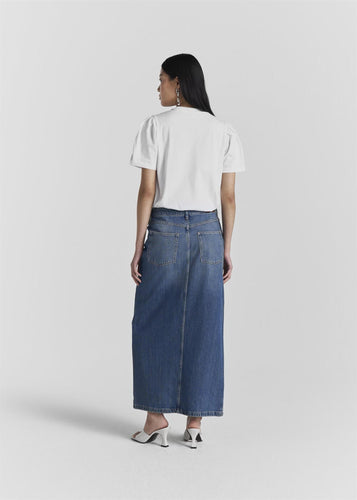 Hattie Rigid Denim Skirt | Blue Wash