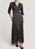 Jacquard Button-Down Dress Black Bliss