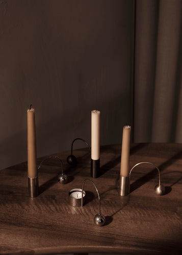 Balance Candle Holder Chrome