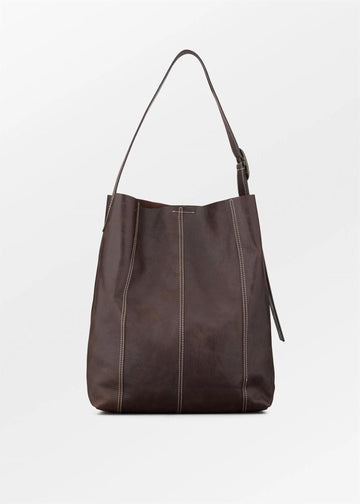 Panel Mae Buckle Bag Chocolate Torte