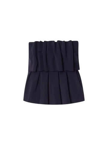 Sculpted Tube Top | Navy