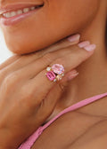 Mini Carolina Ring | Pink Combbo