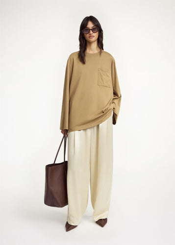 Fayeh Oversized Longsleeve Light Brown