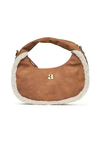 Noella Shearling Bag Chestnut