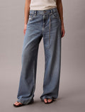 Overnight Blue Jeans Low Rise Baggy
